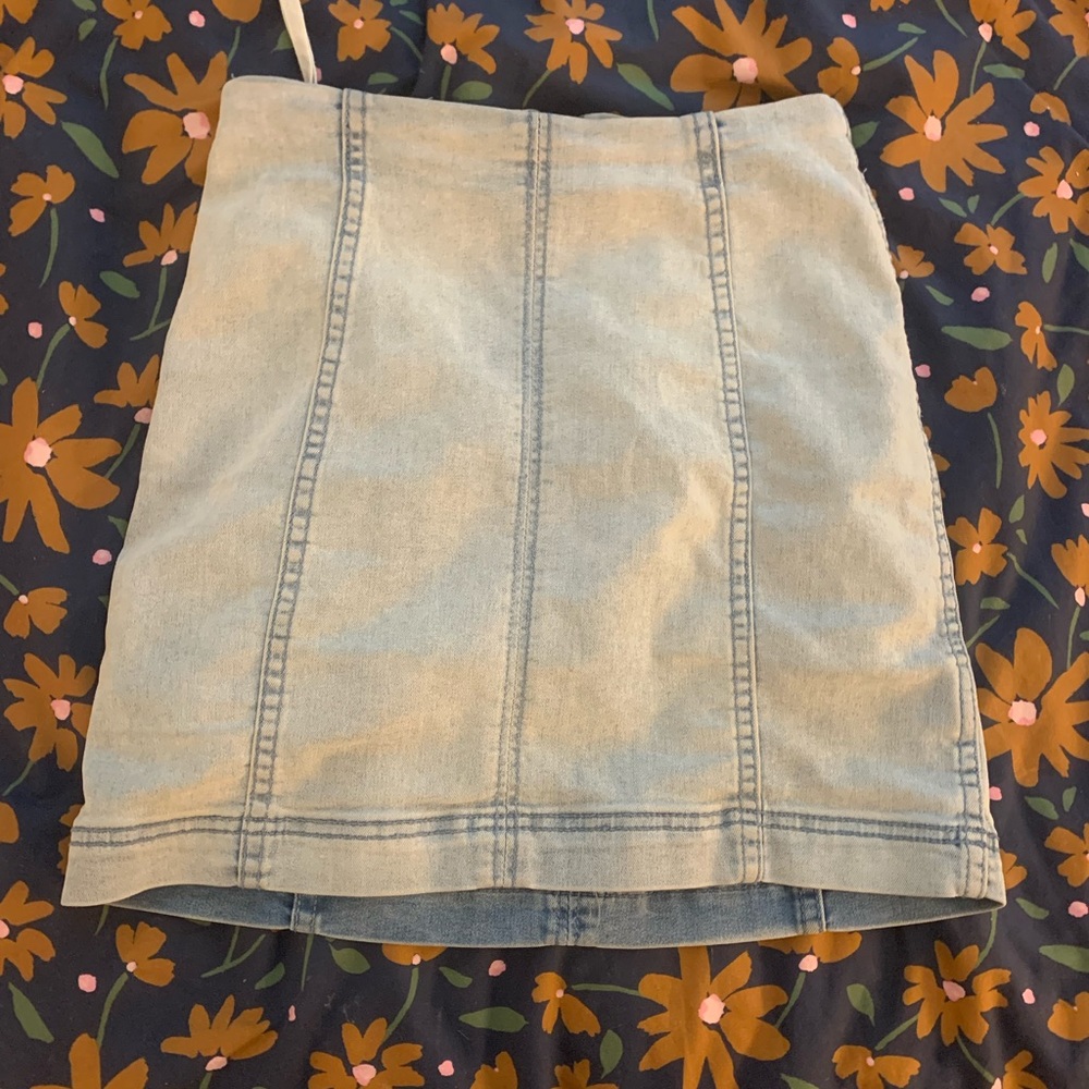 Denim miniskirt from free people